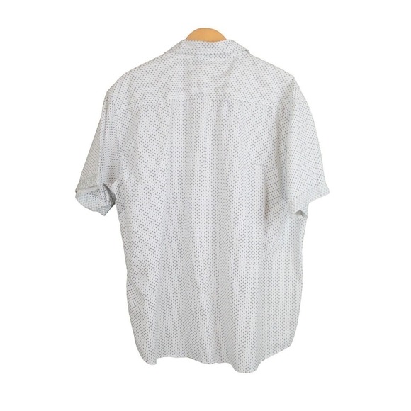 COLOURS Alexander Julian Men's Short Sleeve Button Shirt 100% Cotton White 2X - Picture 6 of 6